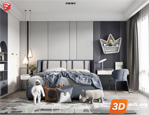 Children Room Scenes Skp FIles 